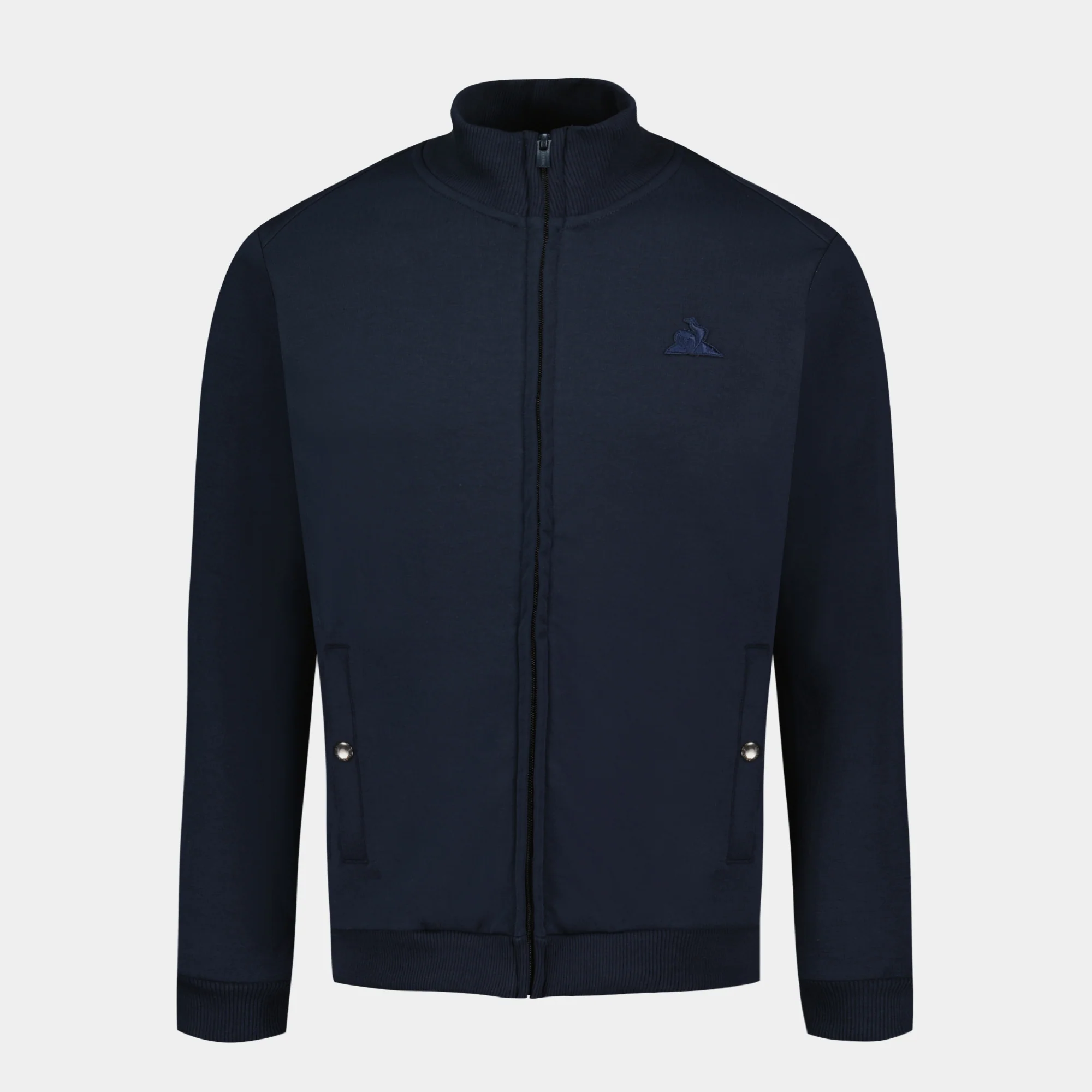 Veste zippée Essentiel double face avec logo brodé ton sur ton