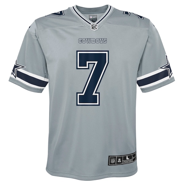 Trevon Diggs Dallas Cowboys Nike Youth Inverted Game Jersey - Silver
