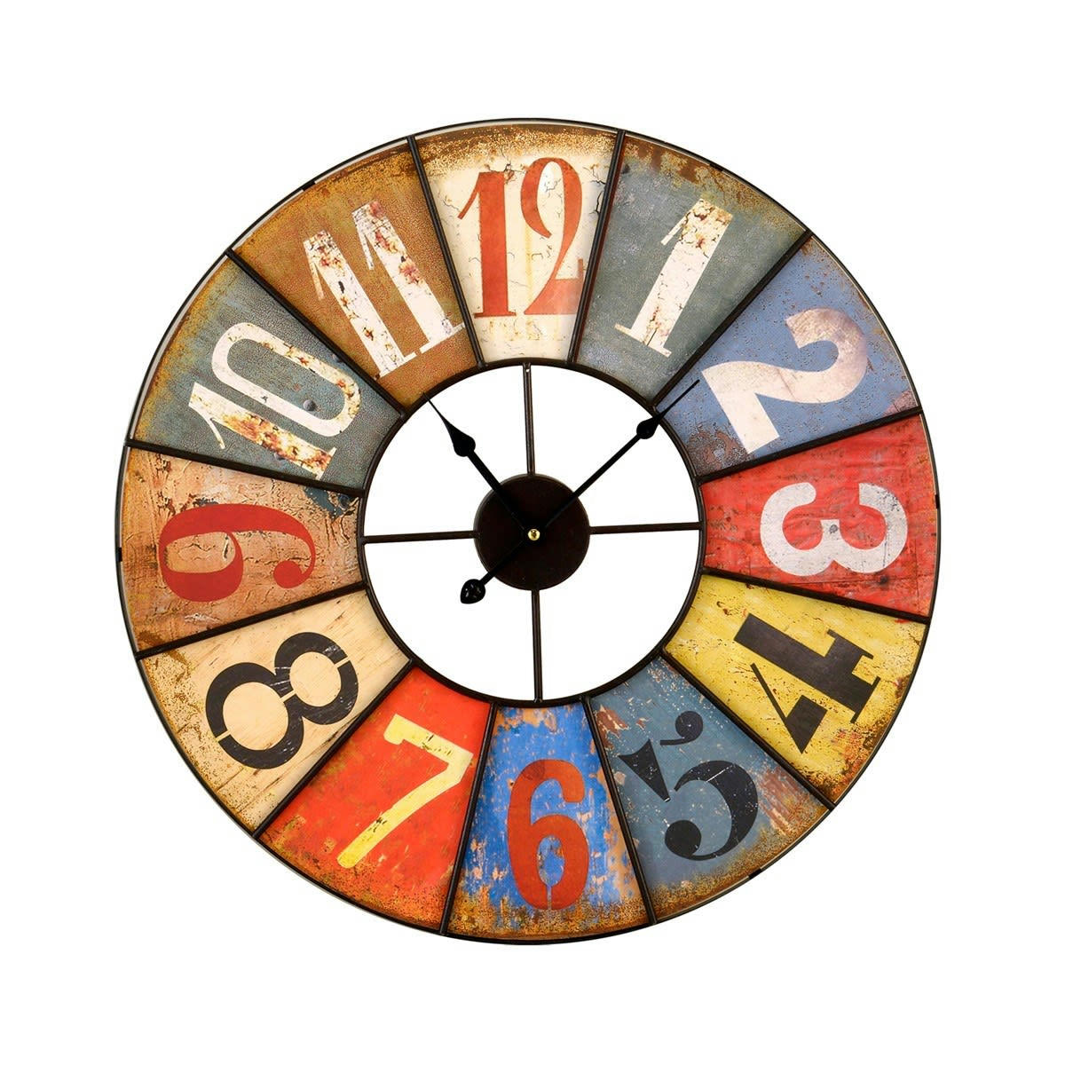 - Horloge ronde ajourée en métal 58cm