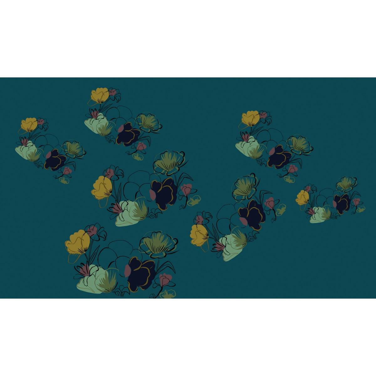 - Papier peint panoramique anglais 255 x 250 cm