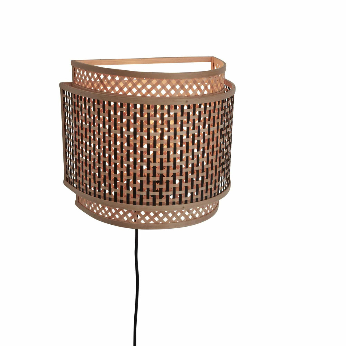 GOOD&MOJO wandlamp Bhutan - bruin - Ø40cm