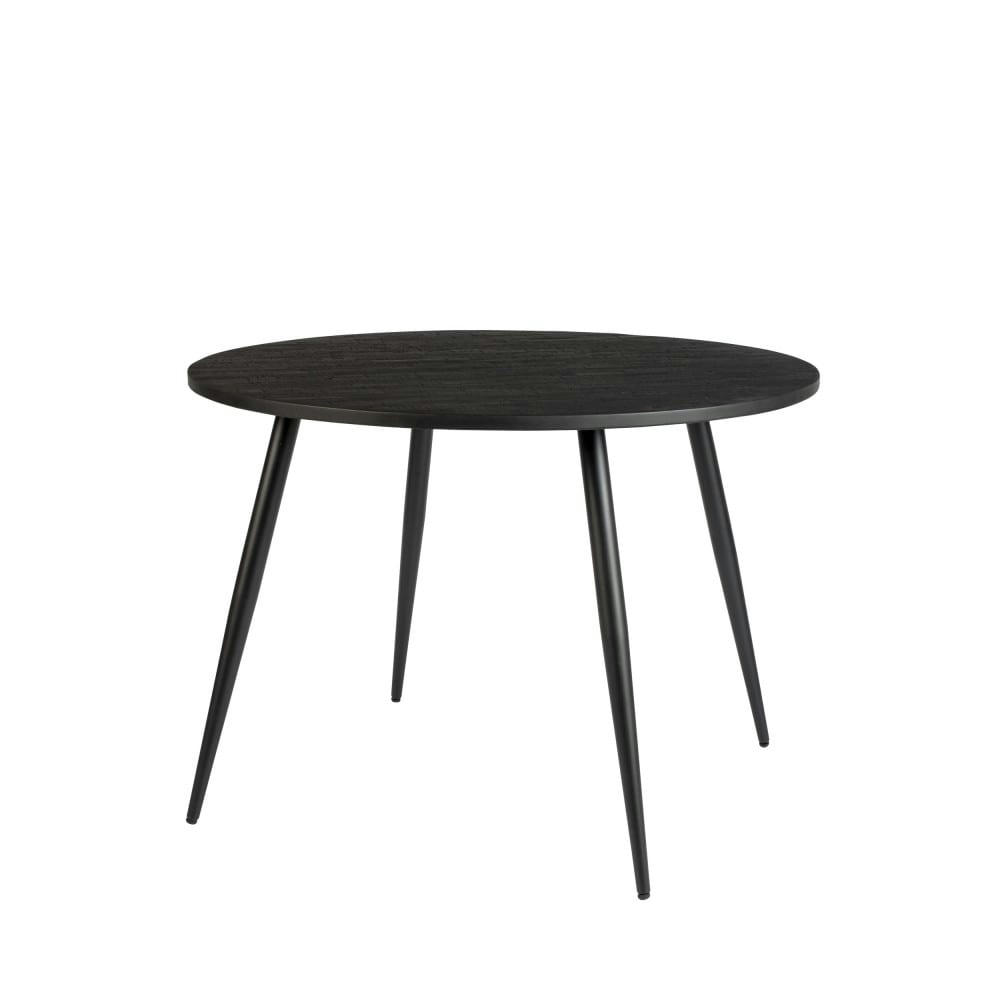 MO - Table à manger en bois D110cm noir