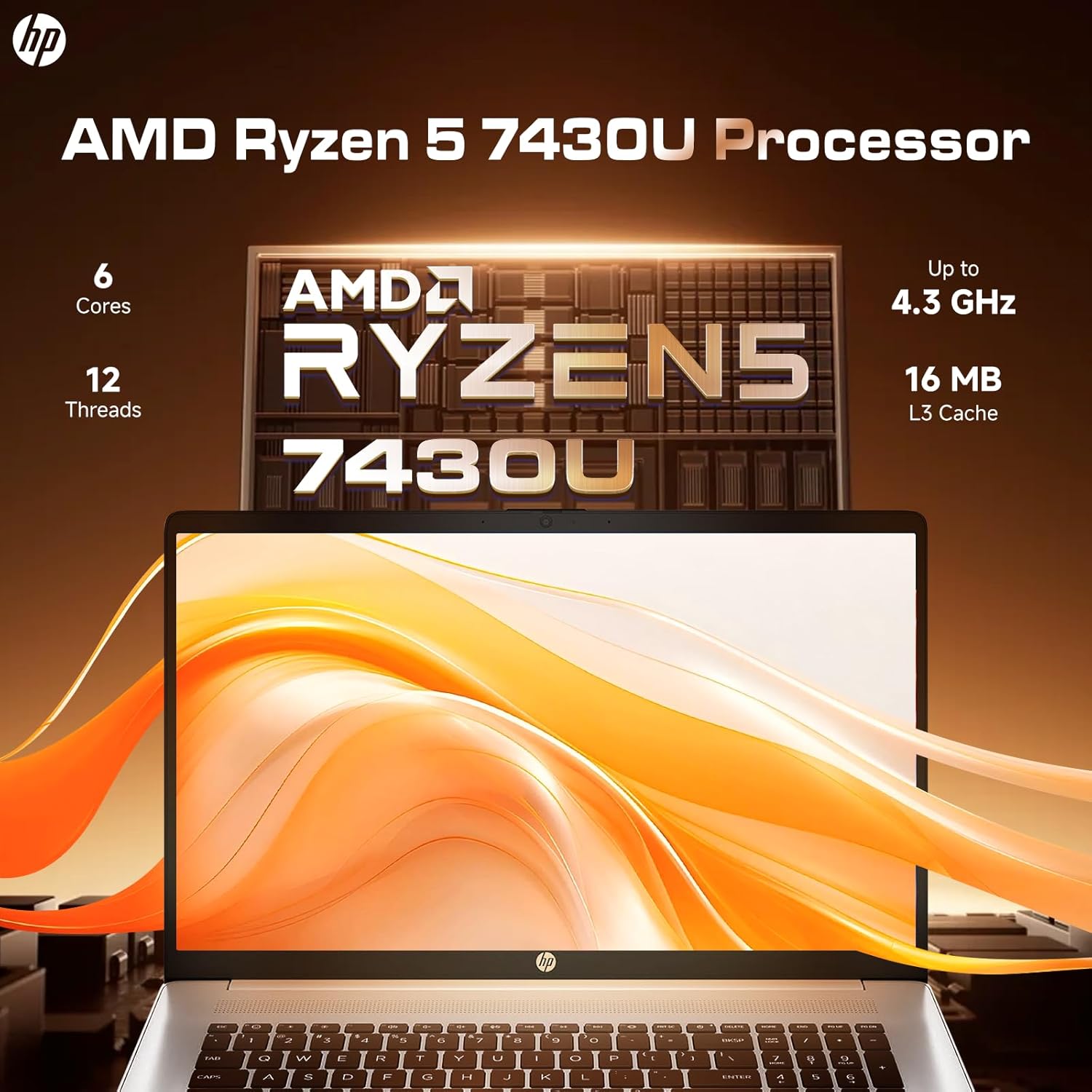 HP 2026 17 inch Touchscreen Laptop, Windows 11 Pro, Copilot AI, AMD Ryzen 5 7430U, 17.3 HD+ Anti-Glare Touch Screen, 32 GB RAM, 2 TB SSD, Fast Charge, HD Camera, Wi-Fi 6, Bluetooth 5.4, Accessories