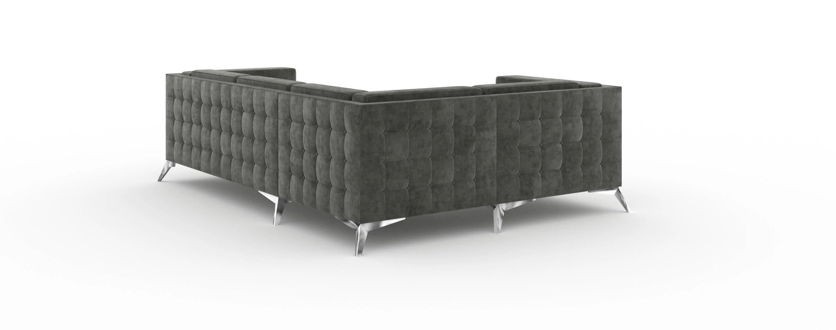 3-zitshoekbank Gusto links velvet