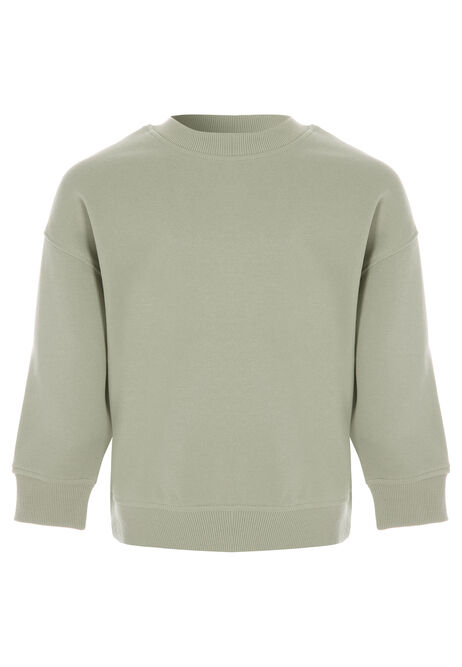Younger Boys Light Green Cotton Rich Sweatshirt