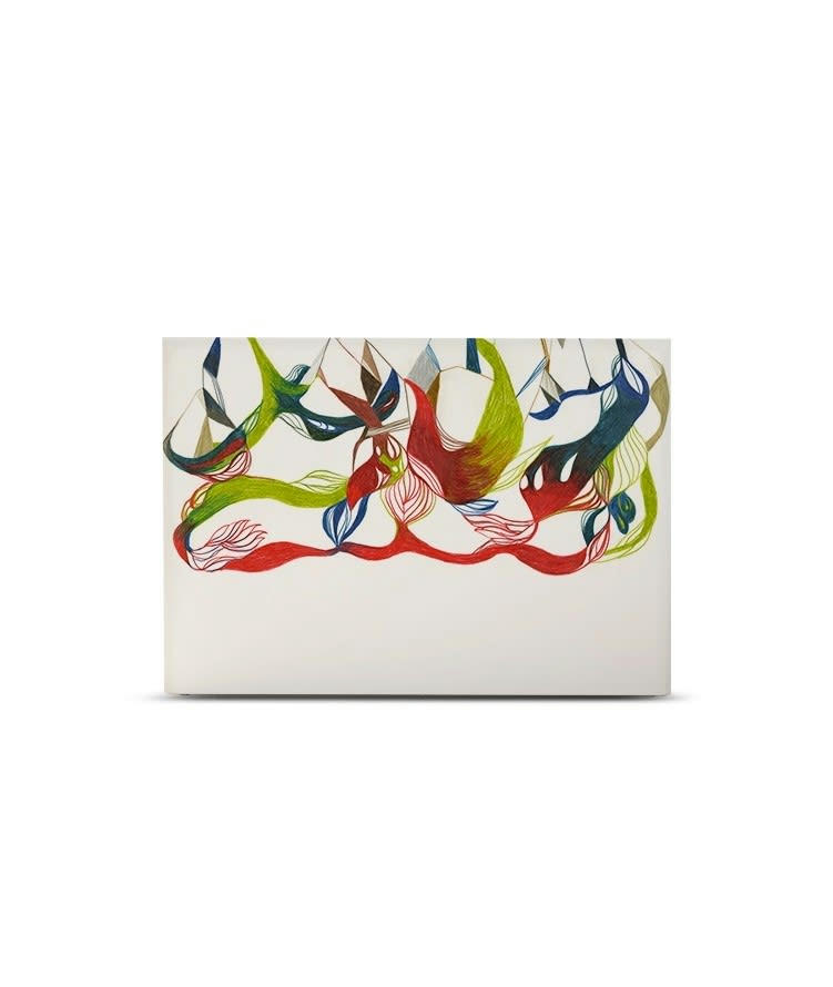 ORNEMENT FLORAL - Tête de lit avec housse Multicolore 160 cm