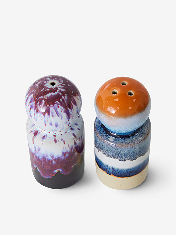Saliere et poivriere stargaze 70s - hk living multicolore