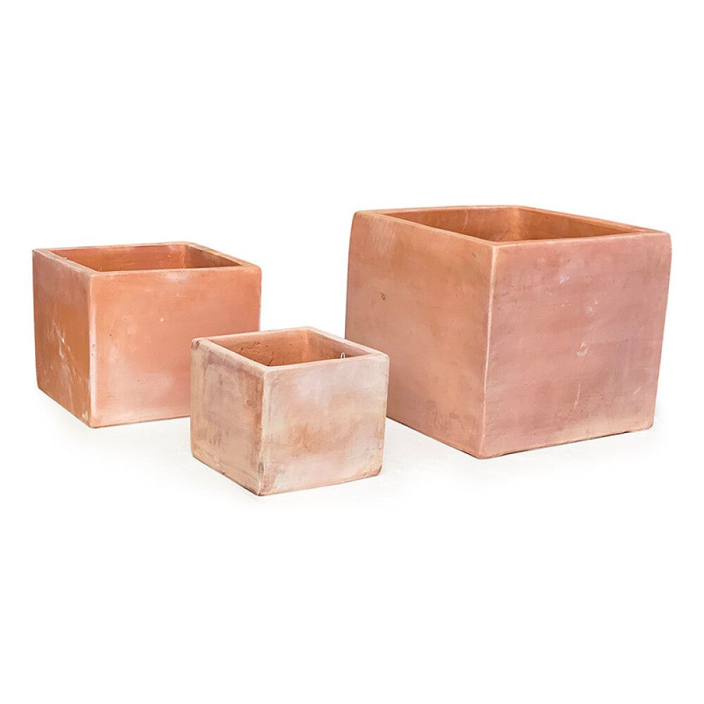 UTEPOTTE PIARDINO FIRKANTET 25CM TERRAKOTTA