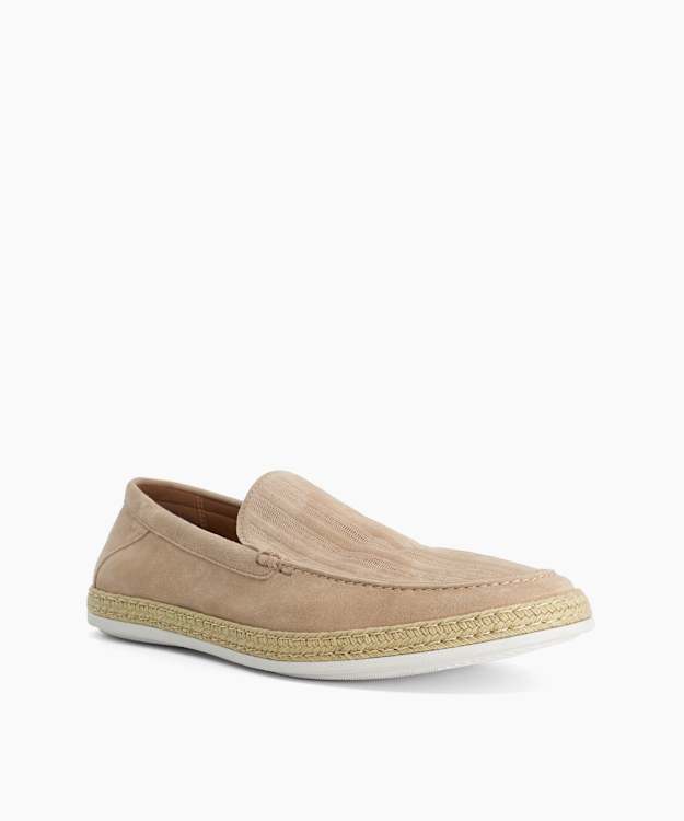 Barnies Taupe - Casual Suede Loafers