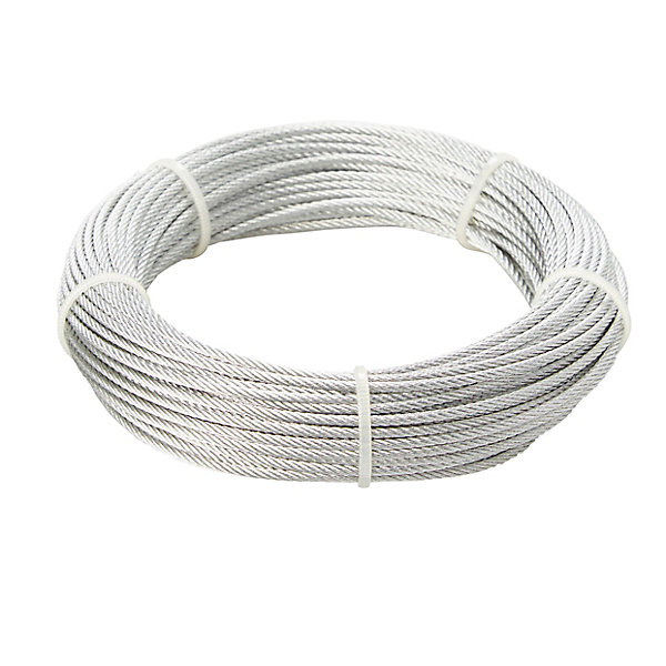 Câble en acier Diall ø2 mm, 20 m Argent
