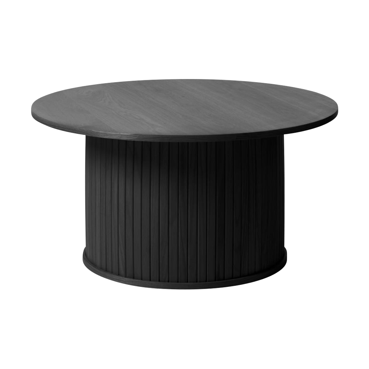Olivine Lenn Ronde Houten Salontafel - Zwart Eiken