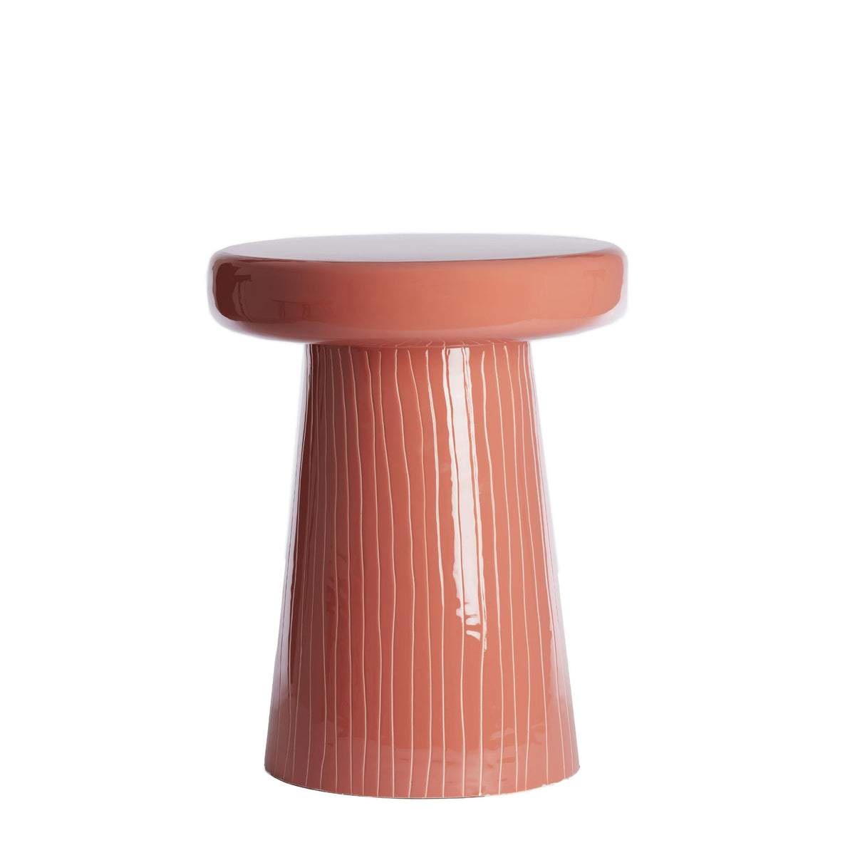 Light & Living bijzettafel Nunoa - rood - Ø41cm