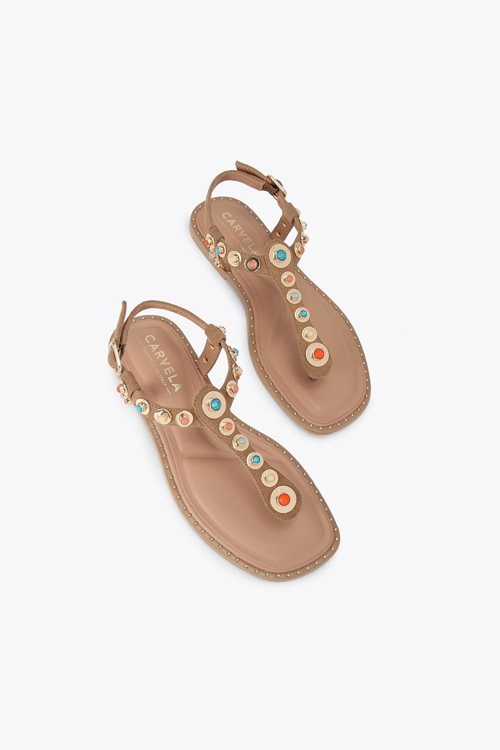 Carvela Amalfi T Bar Flat Sandal' Suede Sandals