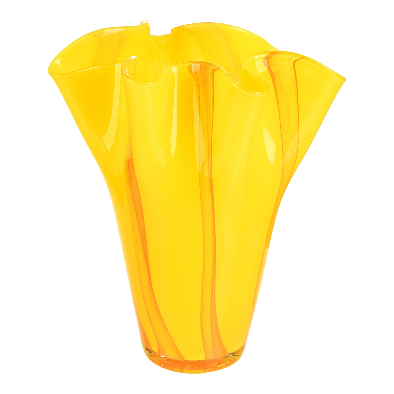 Vase Tulip Gelb, ⌀ 18 cm, H 210 mm