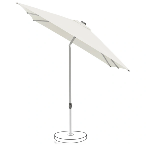 Sonnenschirm, LxH: 250x247 cm, beige
