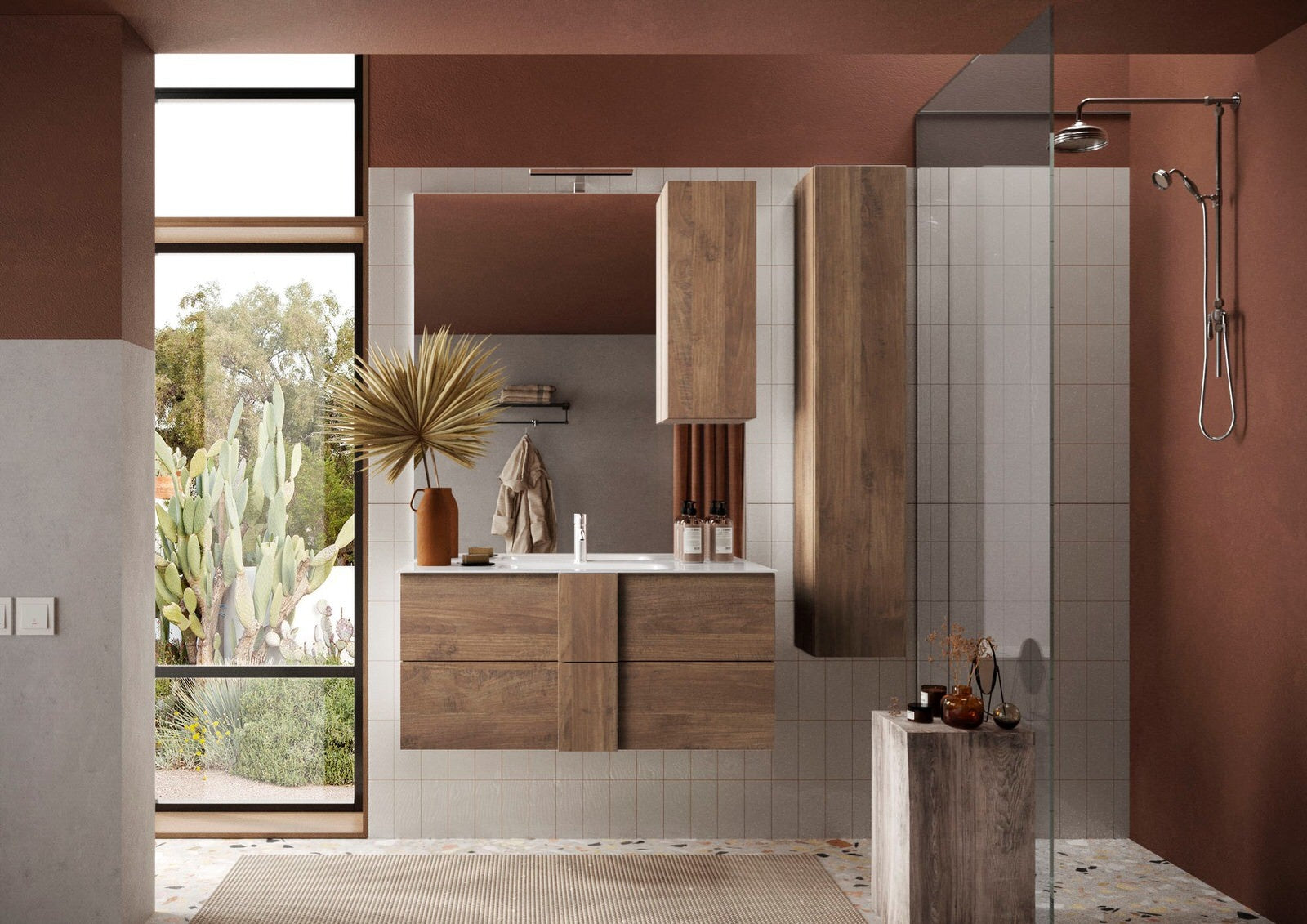 Benvenuto Design Jupiter 100 cm Zwevend Wastafel en Onderkast