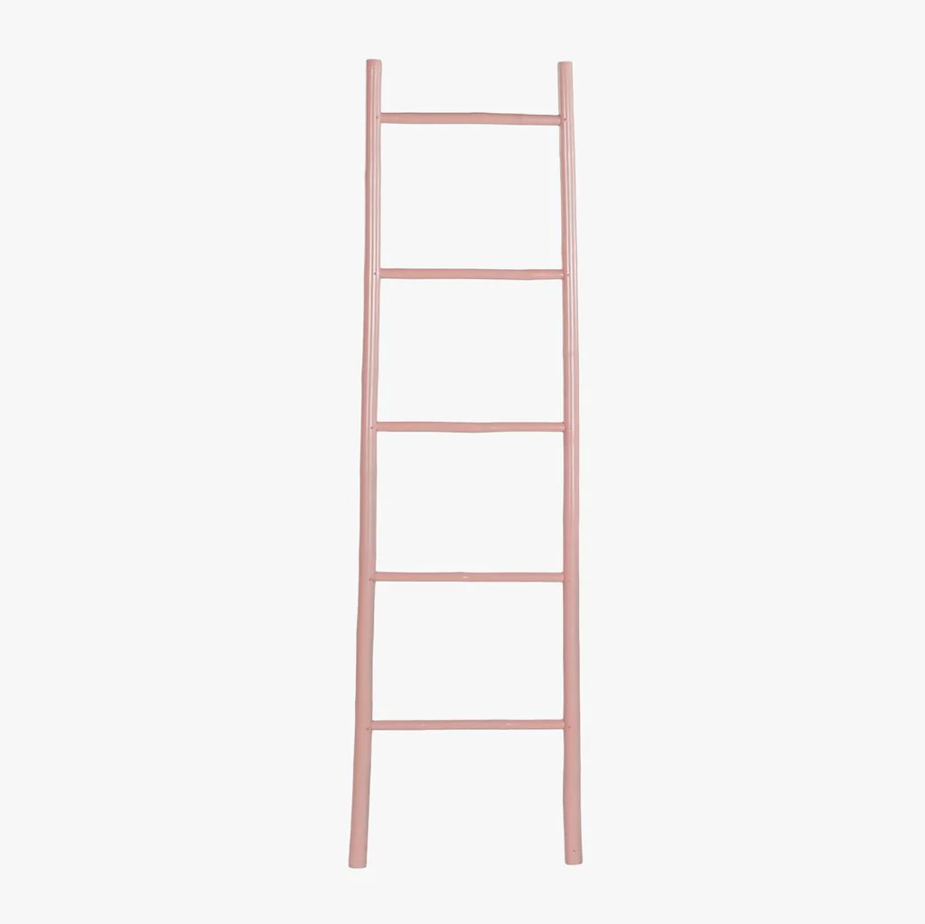 Toalheiro Bambu Rosa 34x20x79 CLEAR