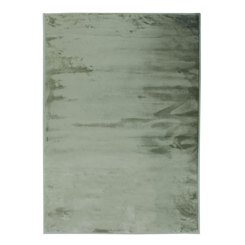FLANELLE - Tapis extra-doux effet velours vert clair 120x170