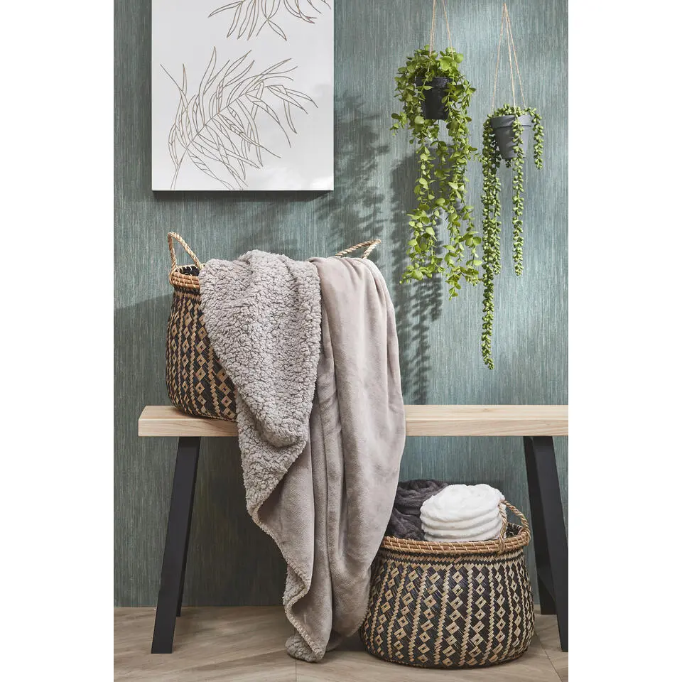 Mica Decorations Plano Bank - L92 x B31 x H46 cm - Lichtbruin