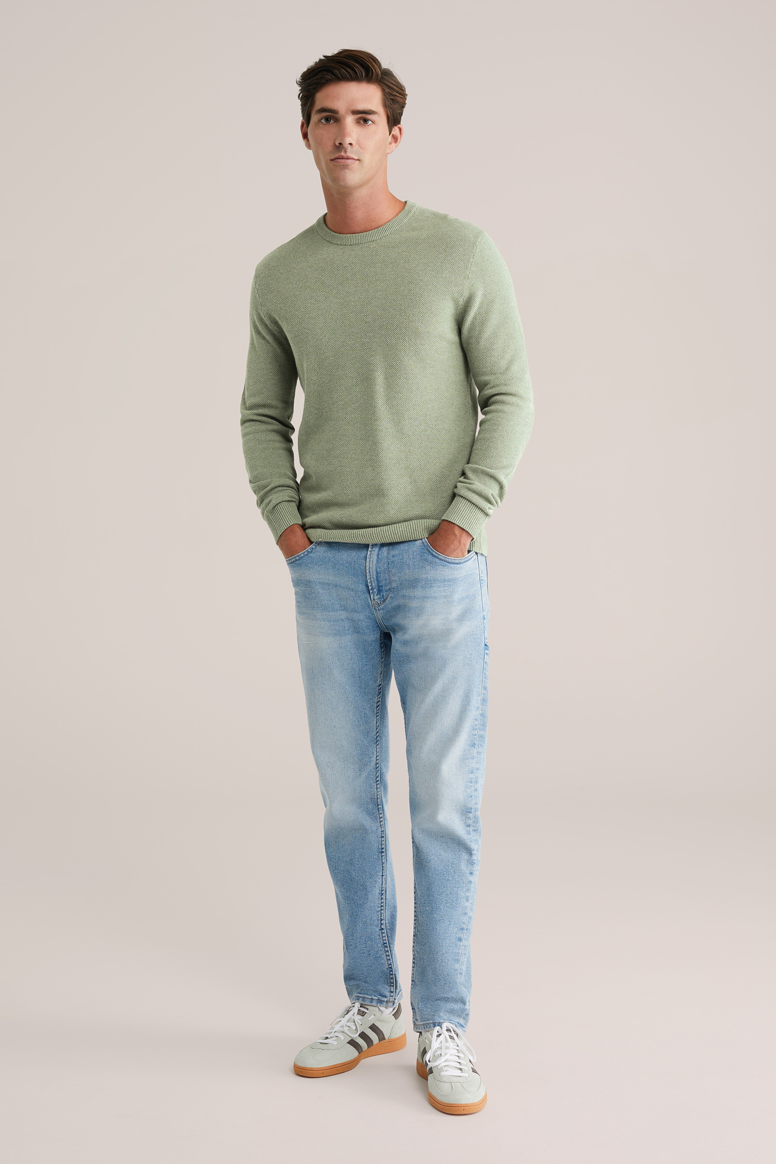 Heren Regular fit trui met structuur