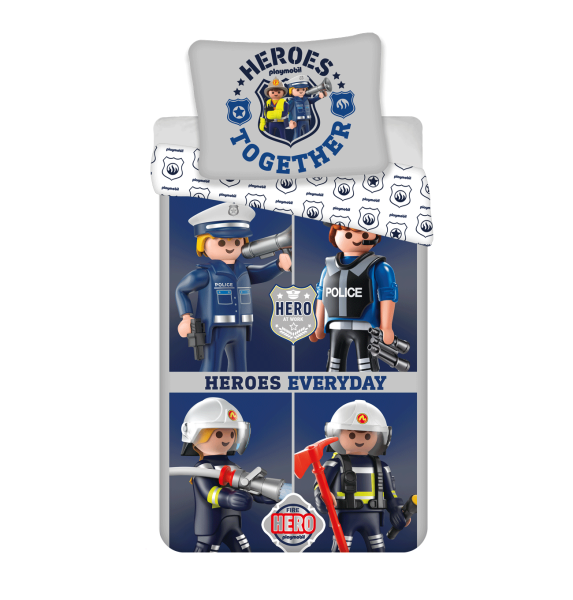 Pościel licencyjna Playmobil 140x200 Jerry Fabrics