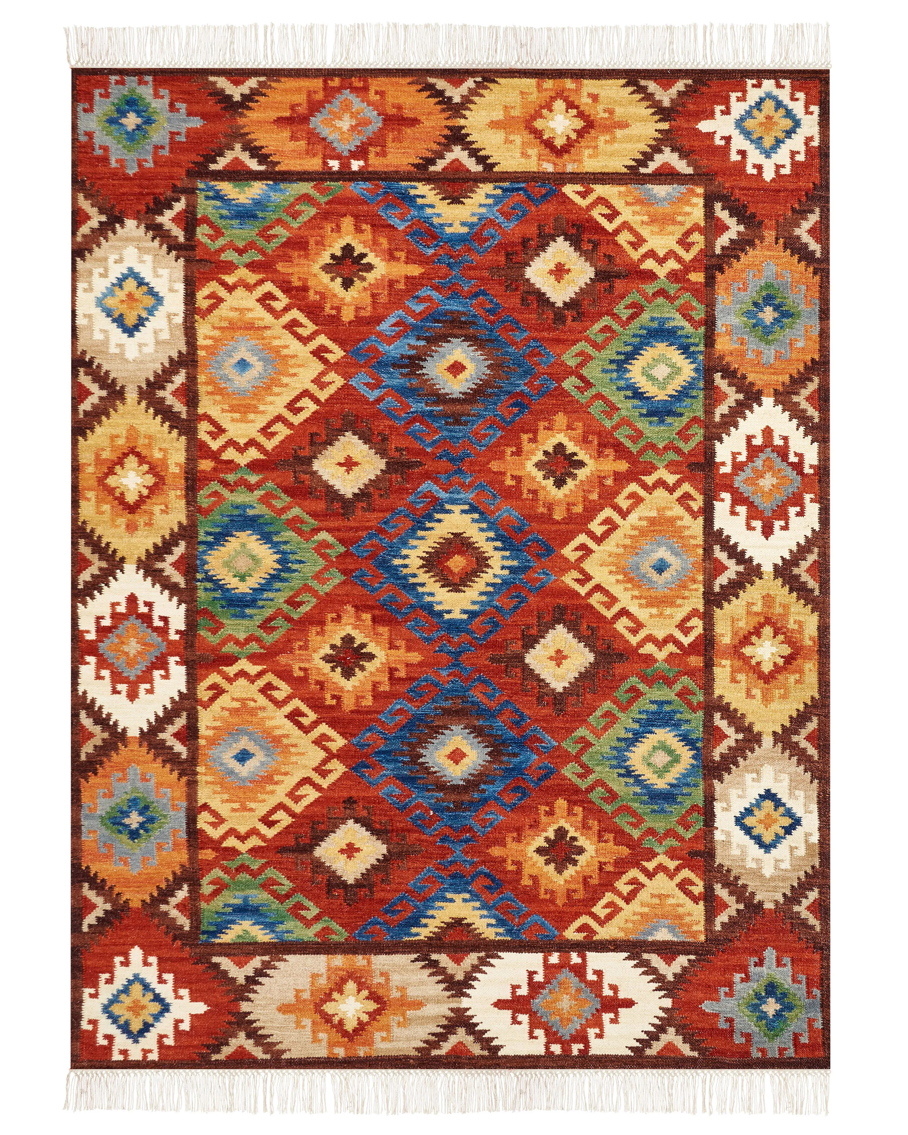 Rug ZOVUNI Multicolour 160 x 230 cm Wool Kilim