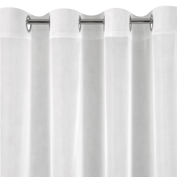 Firana Lucy biała 350x150 przelotki