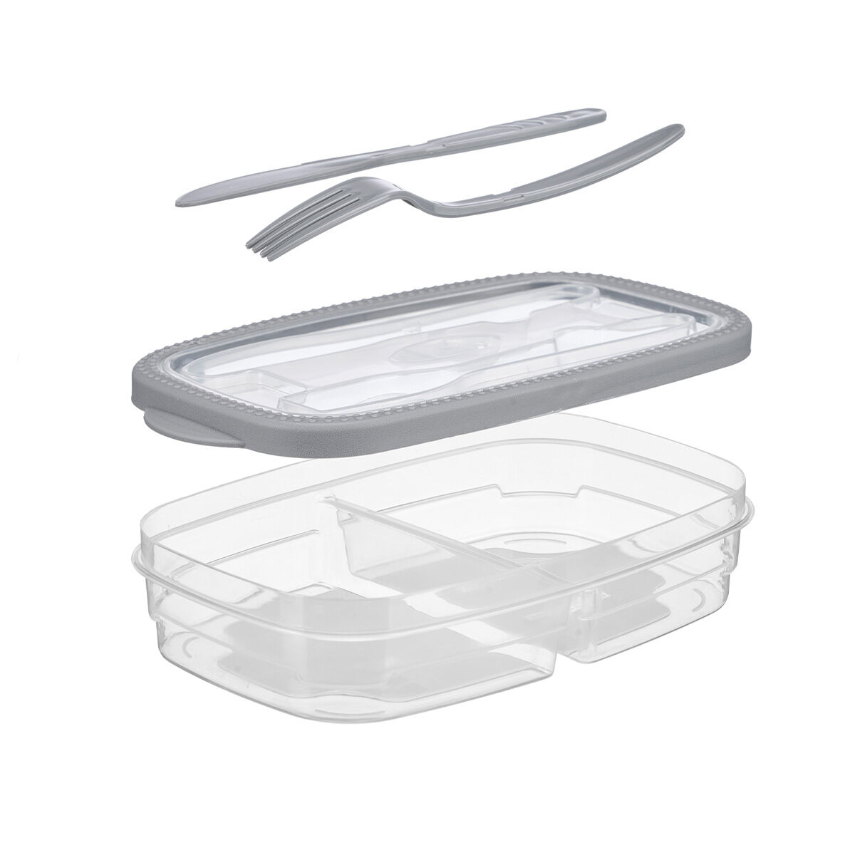 Caixa com talheres para alimentos