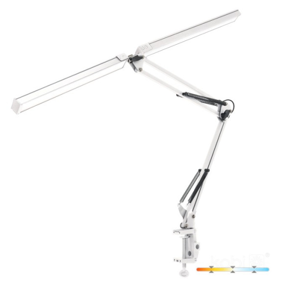 Lampka biurkowa kreślarska TENUIX DUO biała LED 28W wys:74cm Kobi