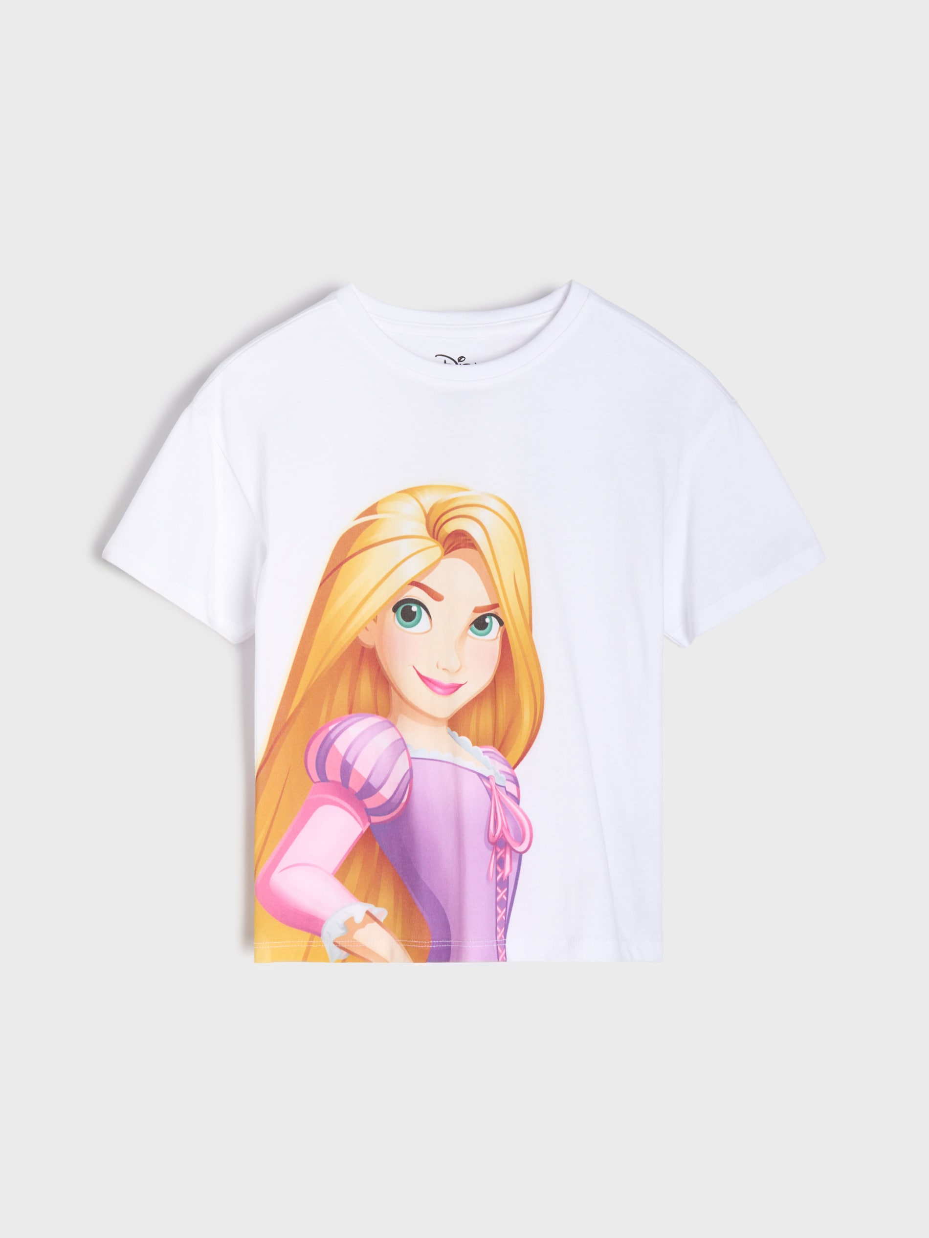 Bawełniana koszulka z nadrukiem Rapunzel