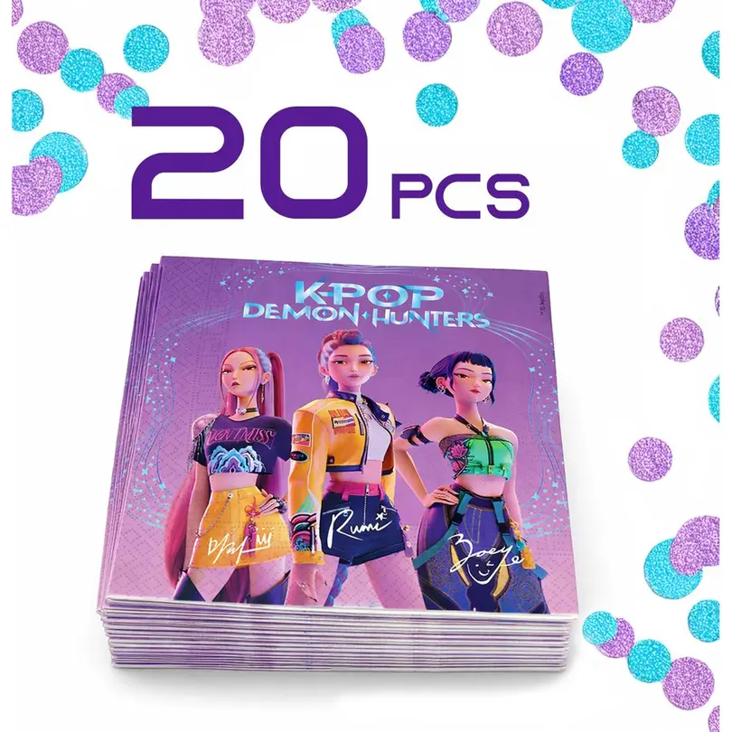 Serviette 20er-Set K-Pop Demon Hunters