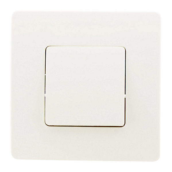 Bouton poussoir bornes auto - blanc - Venus - Zenitech