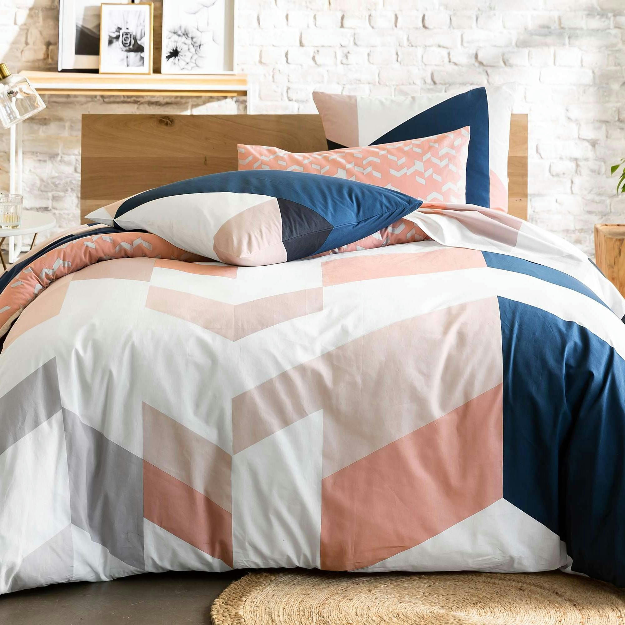 IRREGULAR - Drap-housse 90x190x28 multicolore en coton