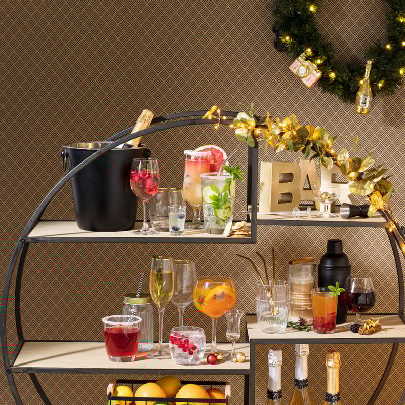 Rietjes RVS - goud - set van 6