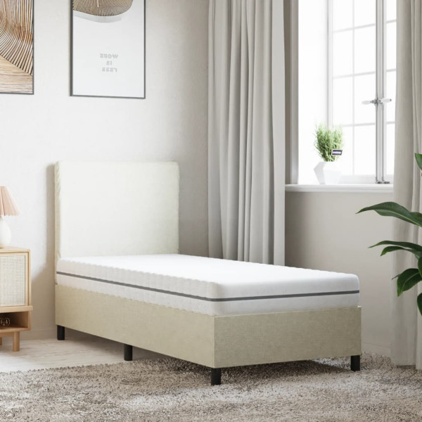 Materac Biały 90 x 190 cm Pianka vidaXL