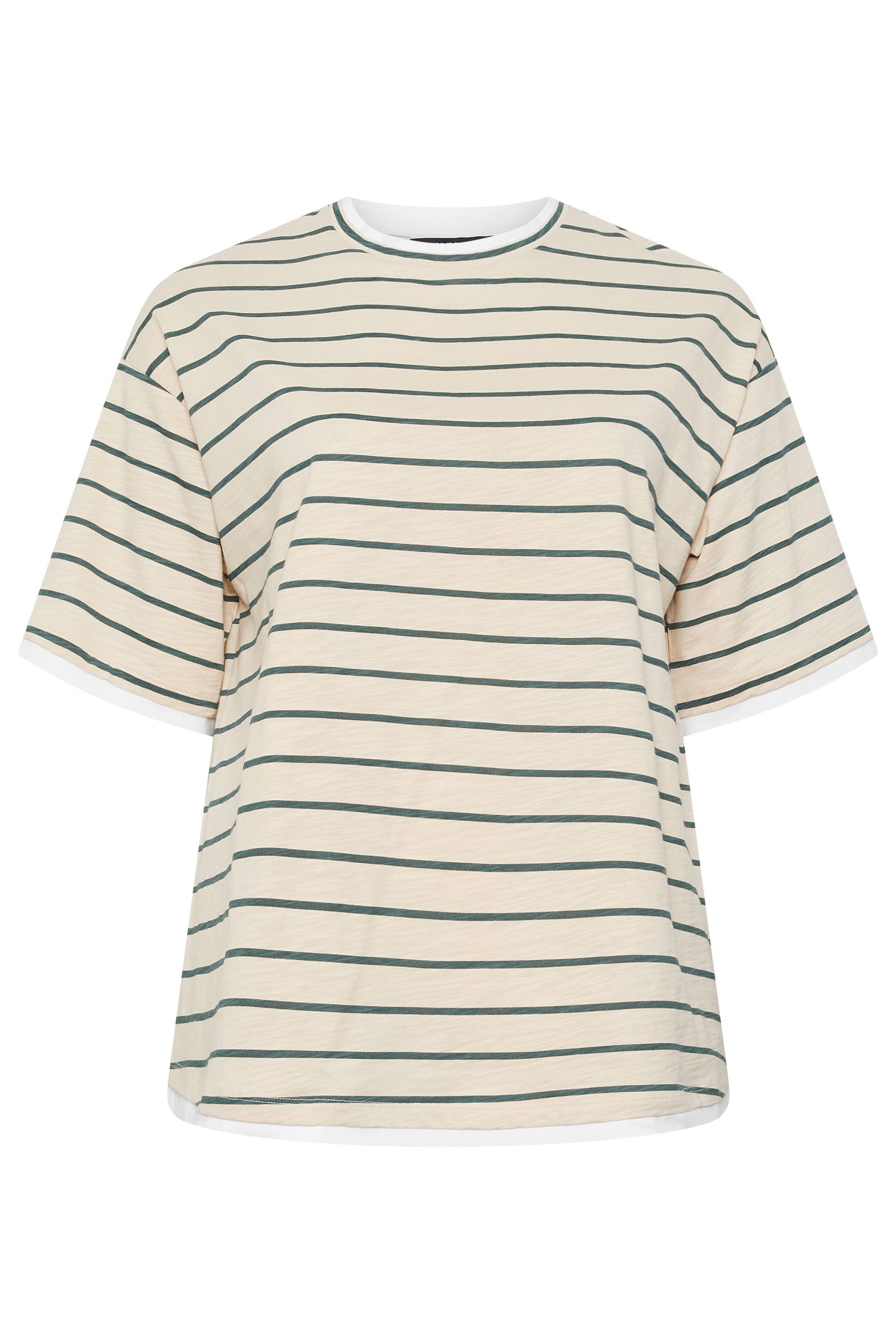 Yours Stripe Ringer T-Shirt