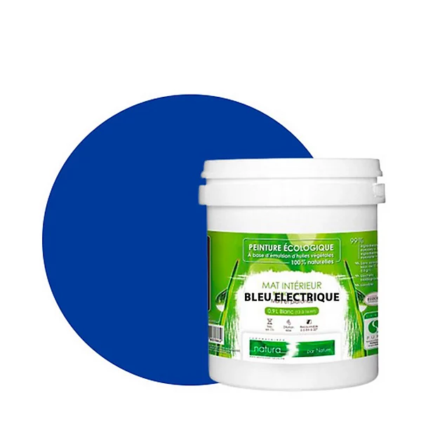 Bleu Electrique Peinture interieur aspect mat Natura - Bleu Electrique - 1L