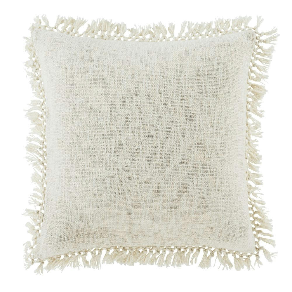 CASTELLU - Coussin en lin et coton écru 45x45