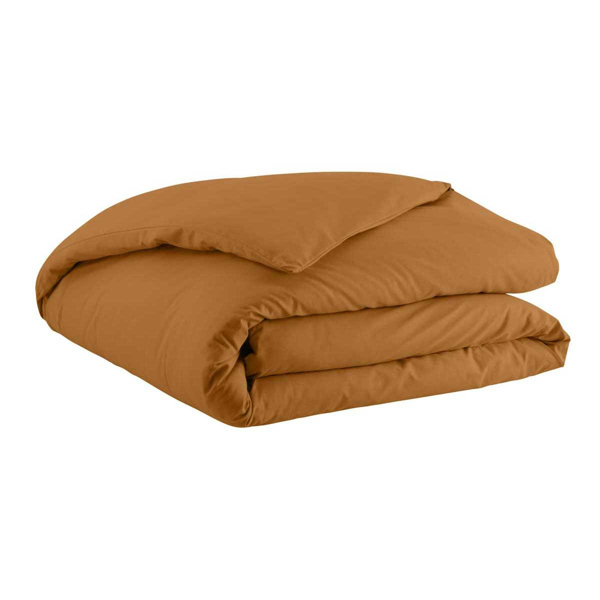 TOUT DOUX - Housse de couette en coton ambre 260x240 Made in France