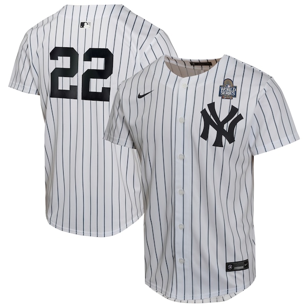 Juan Soto New York Yankees Nike Youth 2024 World Series Home Game Player Jersey - White