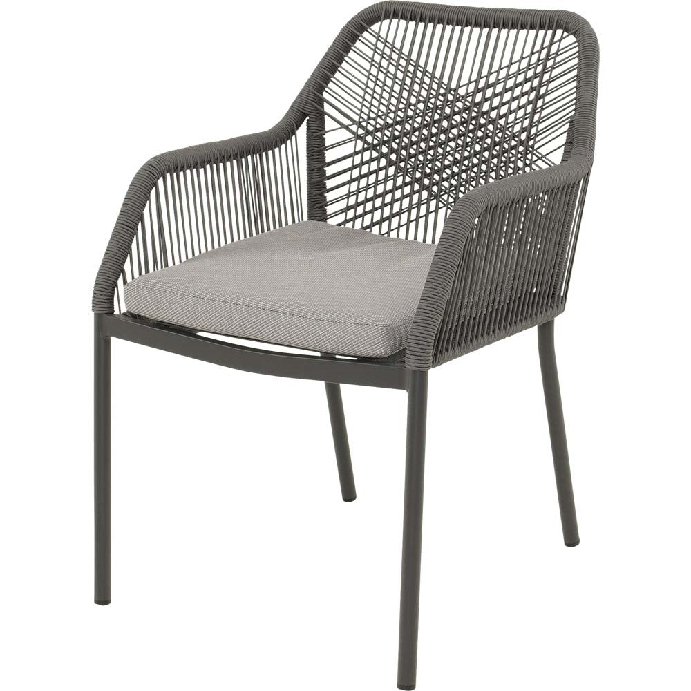 Lesli Living bistrostoel Akita - grijs - 56x62x81cm
