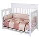 Matte White Logan Lifetime Convertible Crib