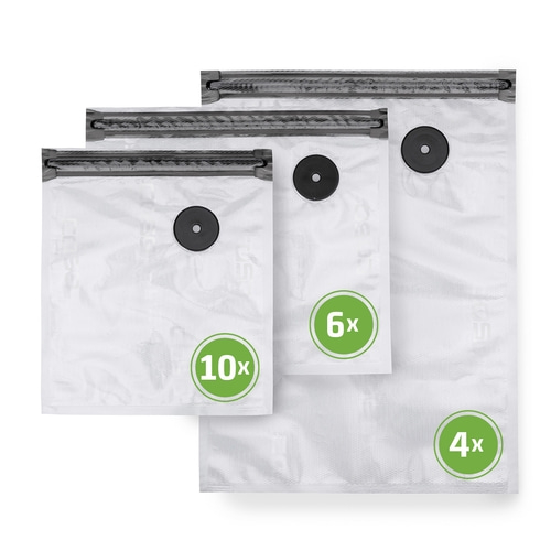 Vacu ZIP-Bags-Set, 20 ZIP-Beutel, 150 µm