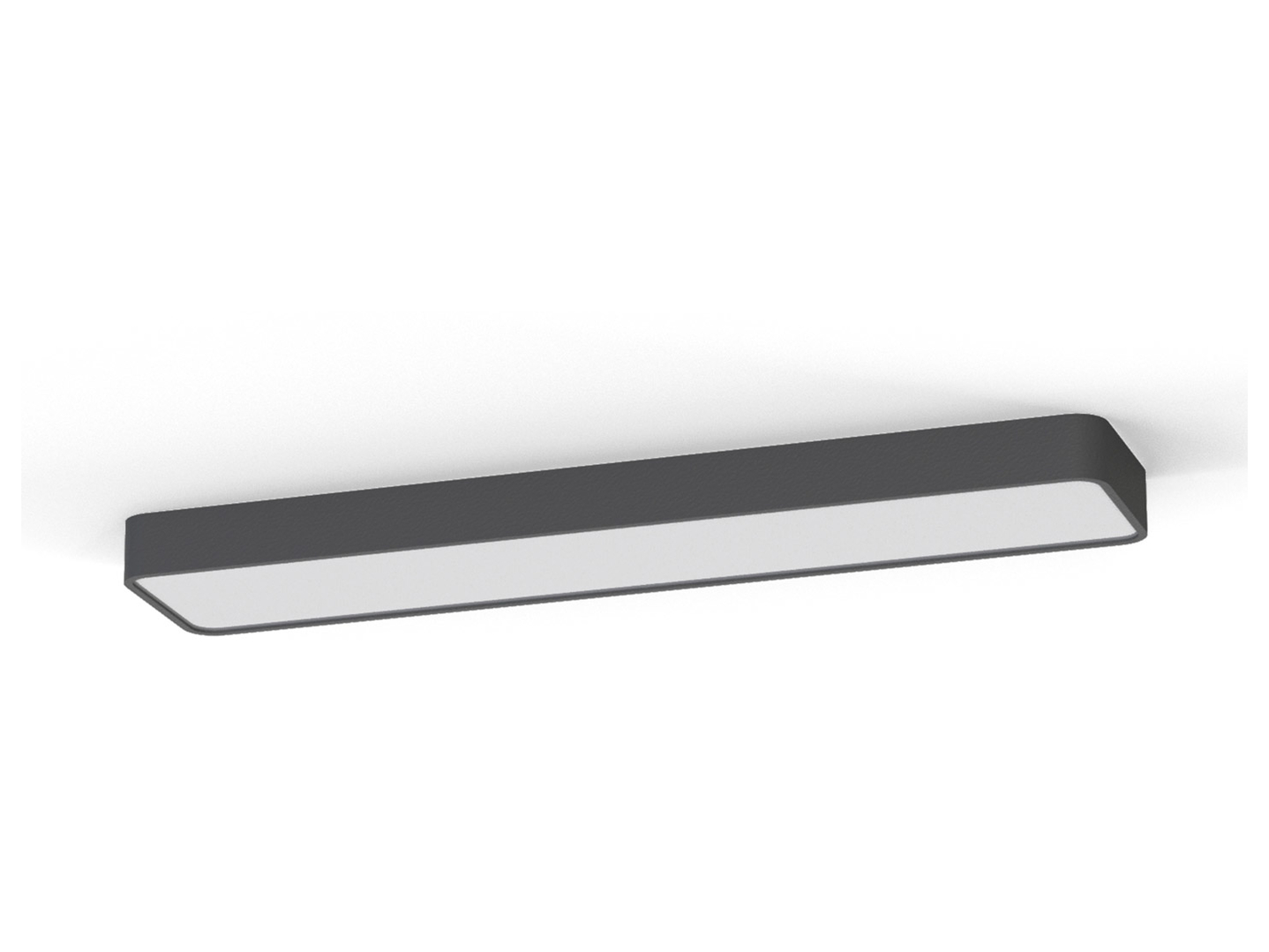 PlafonSoft LED 93 cm aluminiowy szary