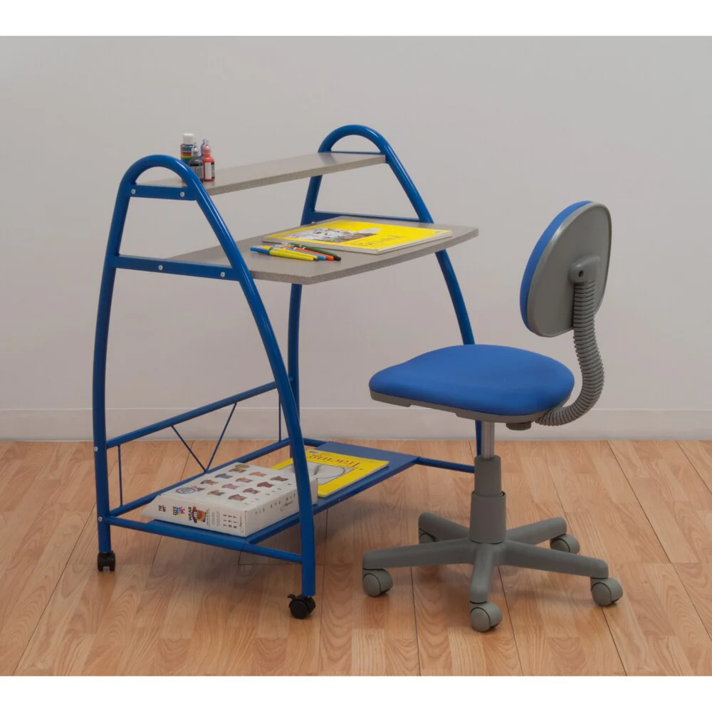 Studio Designs Blue 2-Piece Arc Center Desk Set