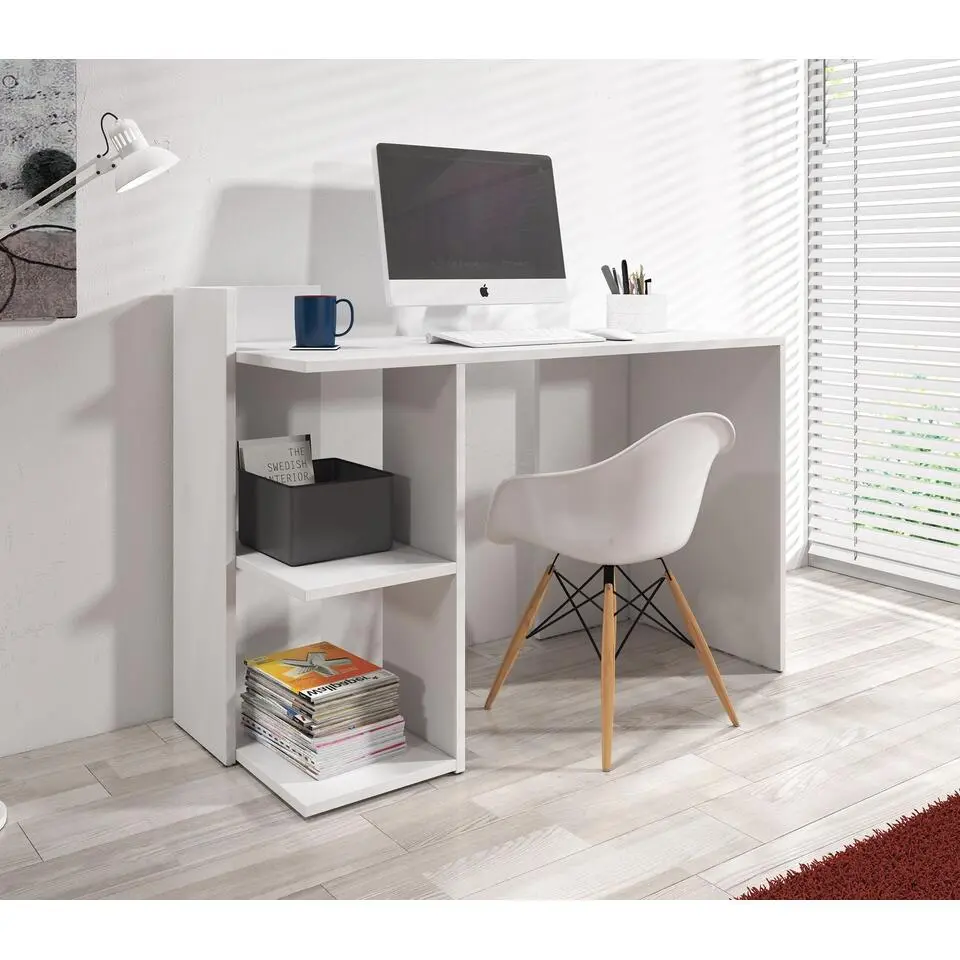 Meubella - Bureau Pierre - Wit - 120 cm