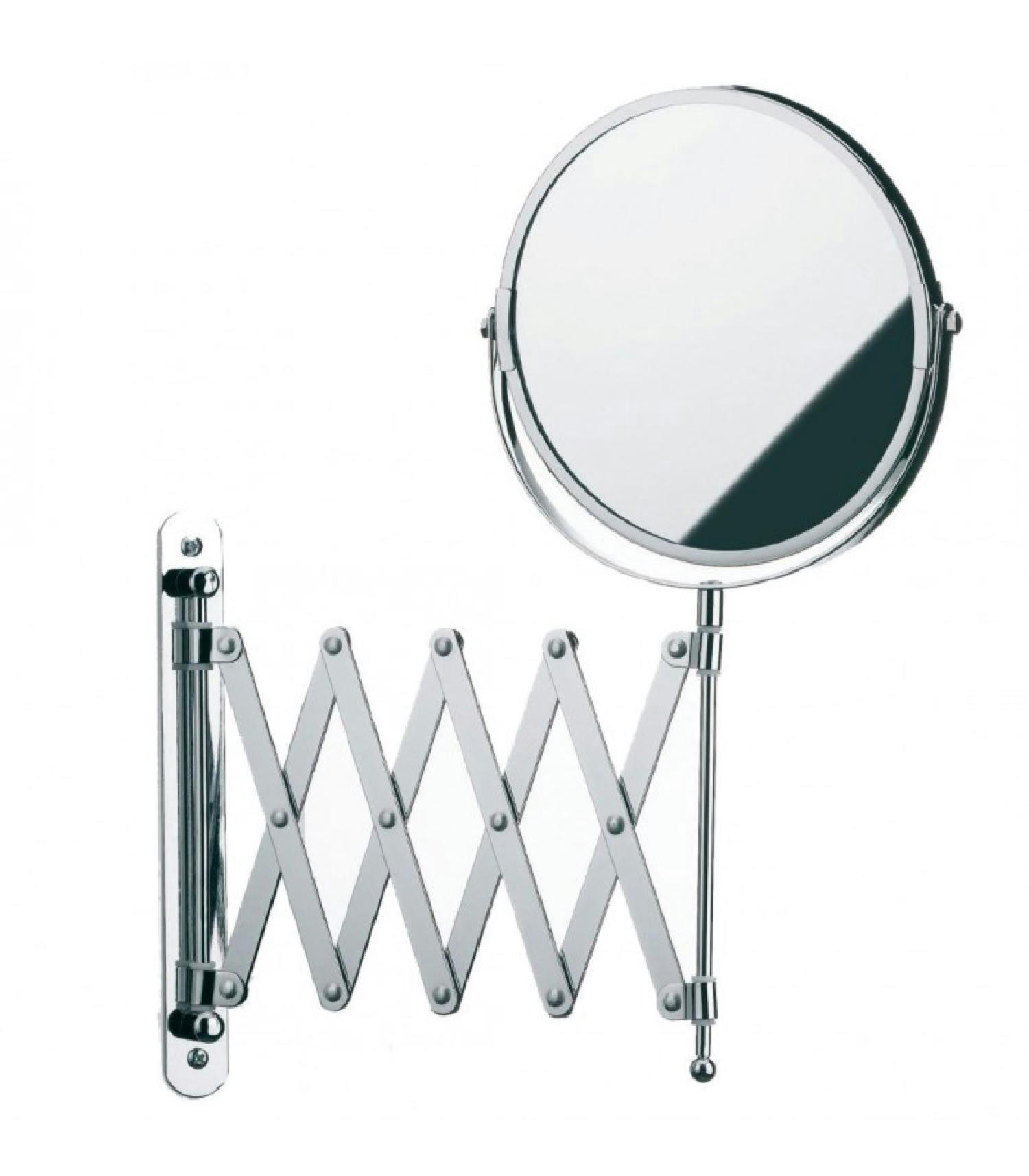 AVITA - Miroir mural grossissant x5 double face sur bras extensible