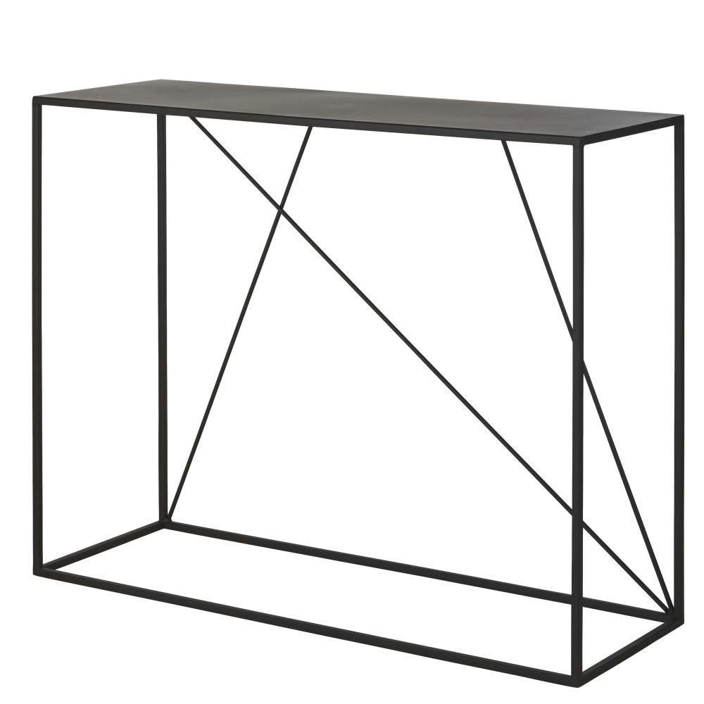 Edwin - Console en métal noir