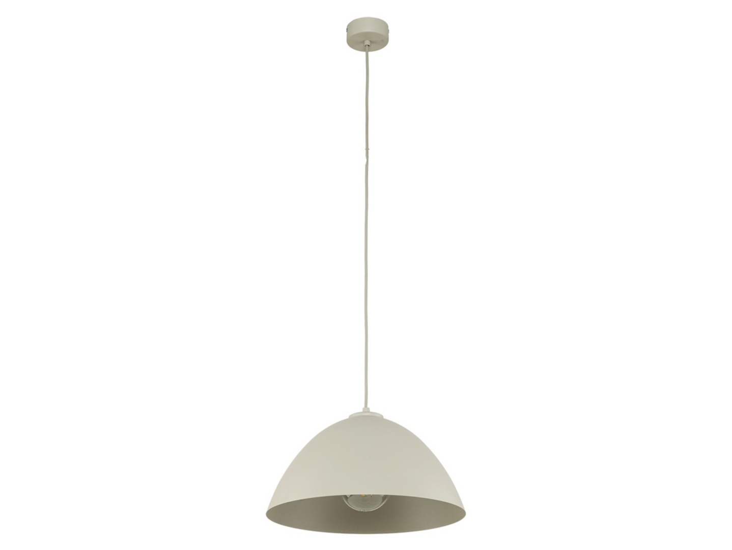 Lampa wisząca Faro Beige metalowa beżowa