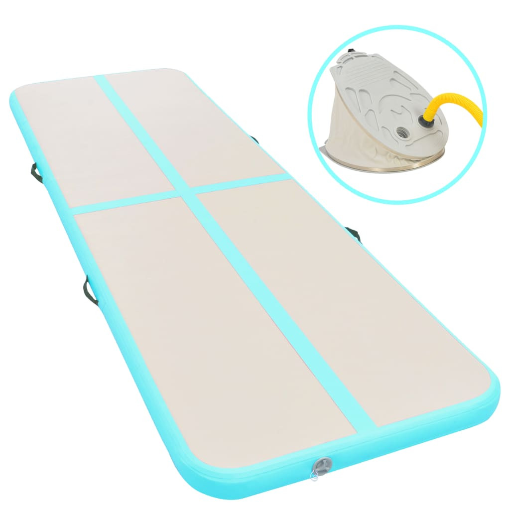 Mata gimnastyczna Zielony 300 x 100 x 10 cm PVC vidaXL